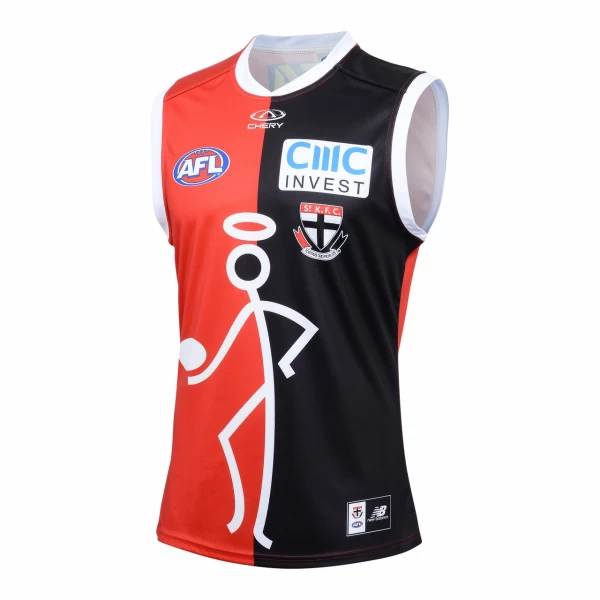 St Kilda Saints 2024 Mens Onfield Stickman Guernsey