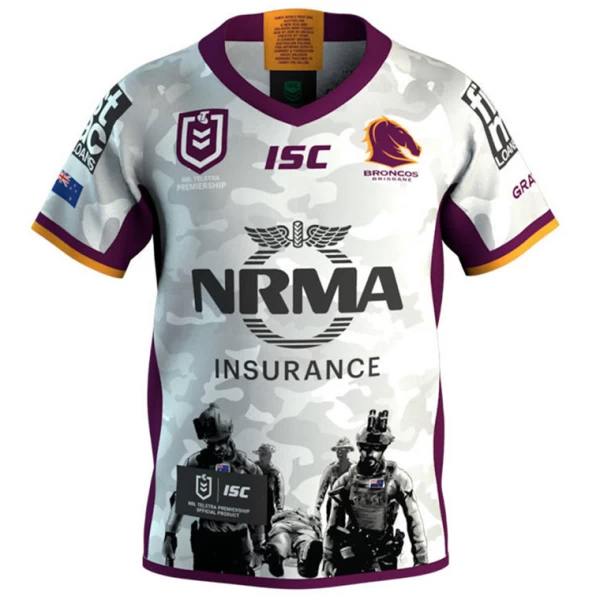 Brisbane Broncos 2019 Men's ANZAC Jersey