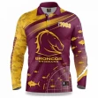 Brisbane Broncos 2022 Mens Fishfinder Fishing Shirt