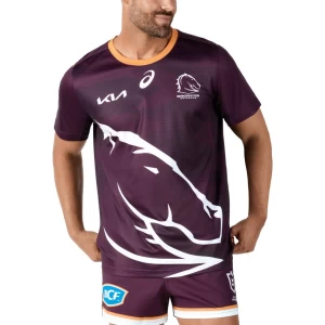 Brisbane Broncos 2024 Mens Run Out Training Tee