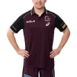 Brisbane Broncos 2025 Mens Maroon Training Polo