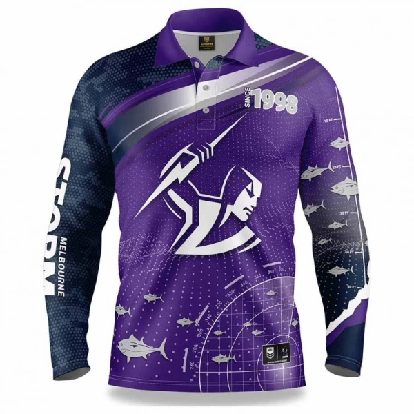 Melbourne Storm 2022 Mens Fishfinder Fishing Shirt