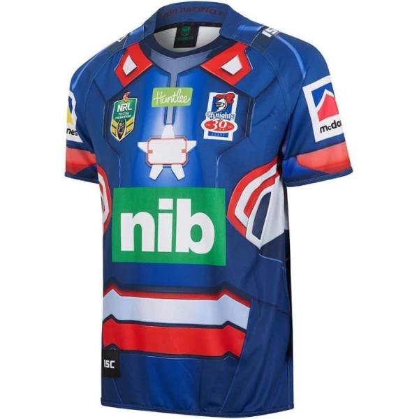 Newcastle Knights 2017 Men's Iron Patriot Marvel Jersey