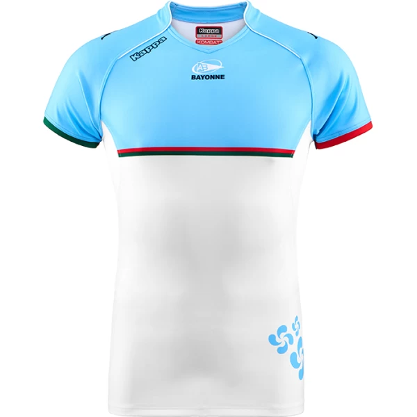 AVIRON BAYONNAIS 17/18 HOME WHITE/AZURE JERSEY